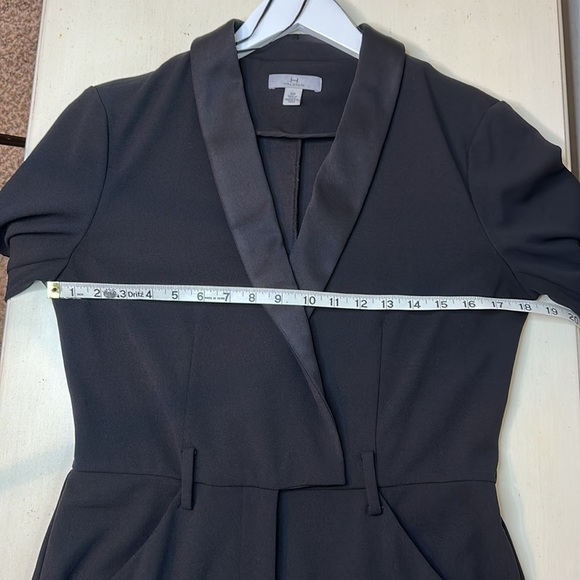 H by Halston Black Tuxedo Style Jumpsuit Size Small - Picture 11 of 16